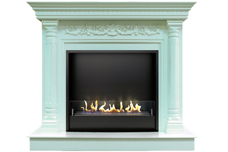 Биокамин в портале Firezo Sicilia Бирюзовый