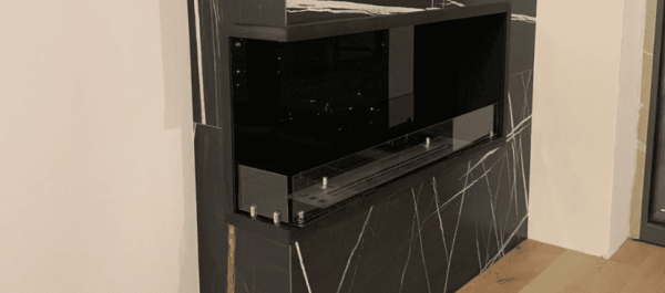 Угловой встраиваемый биокамин Firezo L'angolo Destro 1400